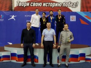Спортсмен национальной команды Республики Беларусь Кисель Сергей завоевал серебряную медаль на всероссийских соревнованиях по фехтованию на саблях